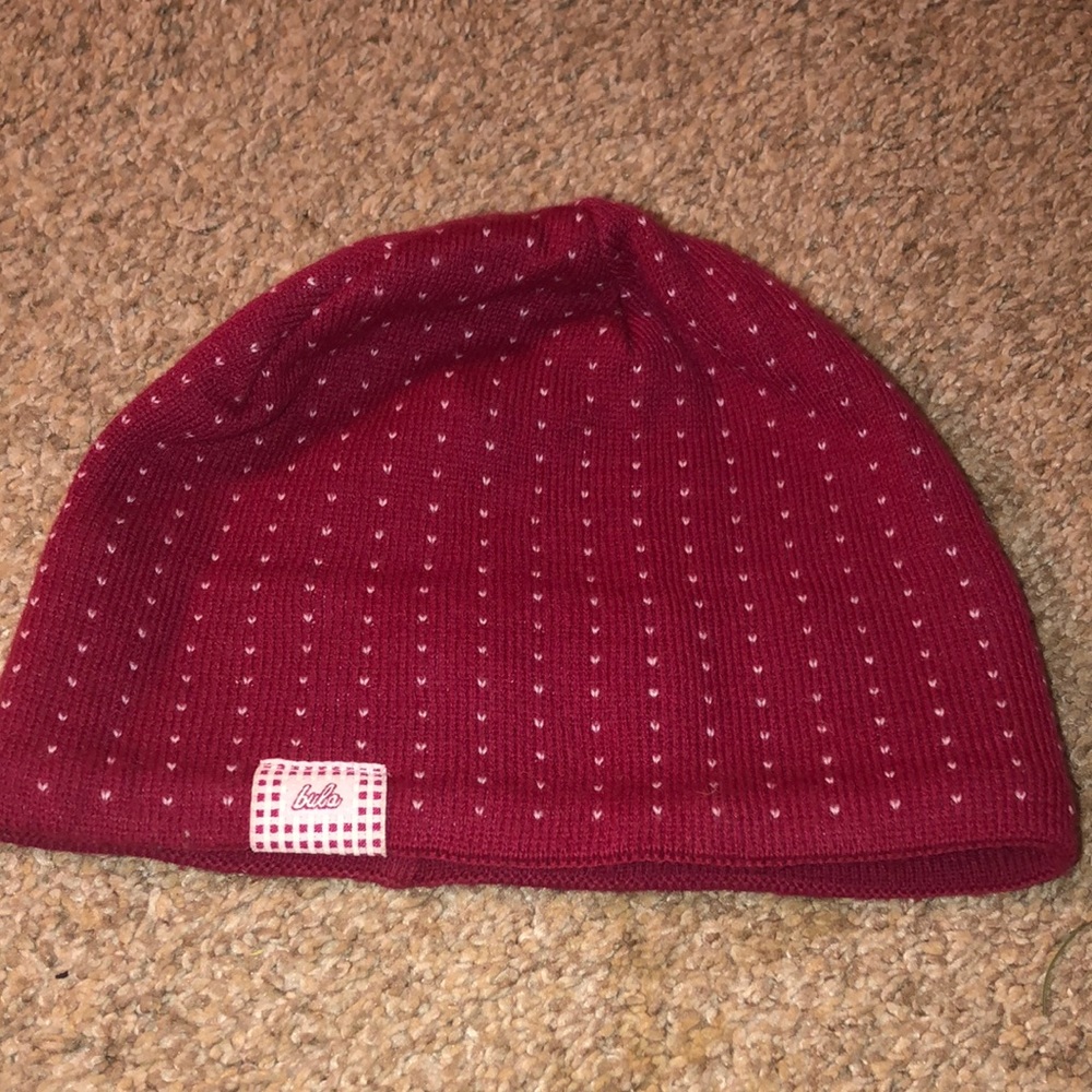 Burgandy Bula Ski Hat